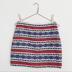 • MADEWELL Jacquard Miniskirt •